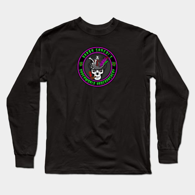 Baron Samedi’s – Underworld Haberdashery Long Sleeve T-Shirt by GardenOfNightmares